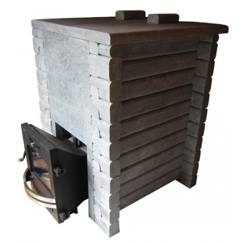 Banya stove CHT-1 in the tile of Taiga